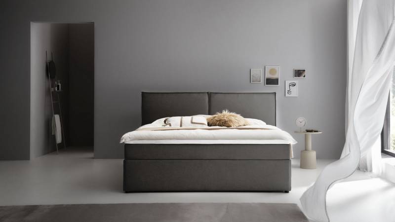 ATLANTIC home collection Boxbett NIKITA, bodentiefes Bett, wahlweise mit Matratze und Topper von ATLANTIC home collection