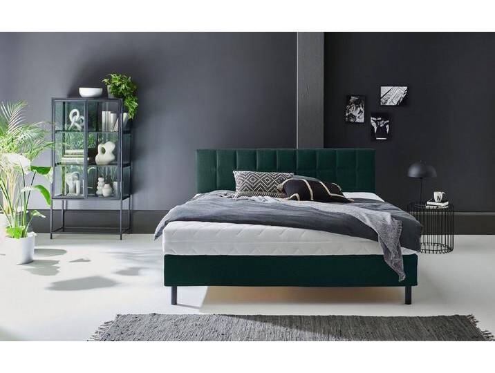ATLANTIC home collection Boxbett Nikola, Massivholzfüßen, mit / ohne Matratze, in H2 und H3 erhältlich, grün, ohne Matratze, dunkelgrün ATLANTIC home collection Boxbett Nikola, Massivholzfüßen, mit / ohne Matratze, in H2 und H3 erhältlich, grün, ohne Matratze, dunkelgrün von ATLANTIC-home-collection