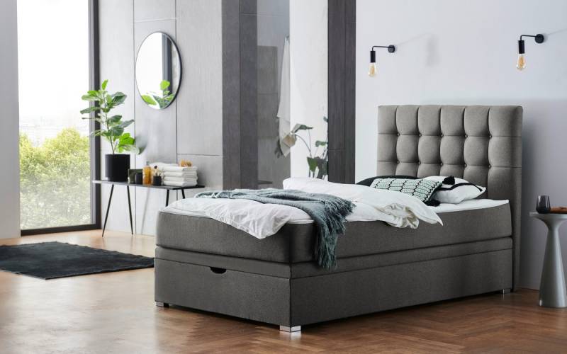 ATLANTIC home collection Boxbett Riona, erweiterbar zu Doppel- und Familienbett, wahlweise mit 120x200cm Taschen-Federkernmatratze oder ohne Matratze von ATLANTIC home collection