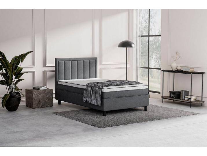 ATLANTIC home collection Boxbett Serenity, grau, ohne Matratze, ohne Matratze , kein Härtegrad von ATLANTIC-home-collection