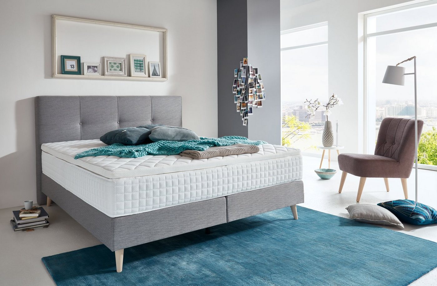 ATLANTIC home collection Boxspringbett, mit Topper in diversen Ausführungen von ATLANTIC home collection