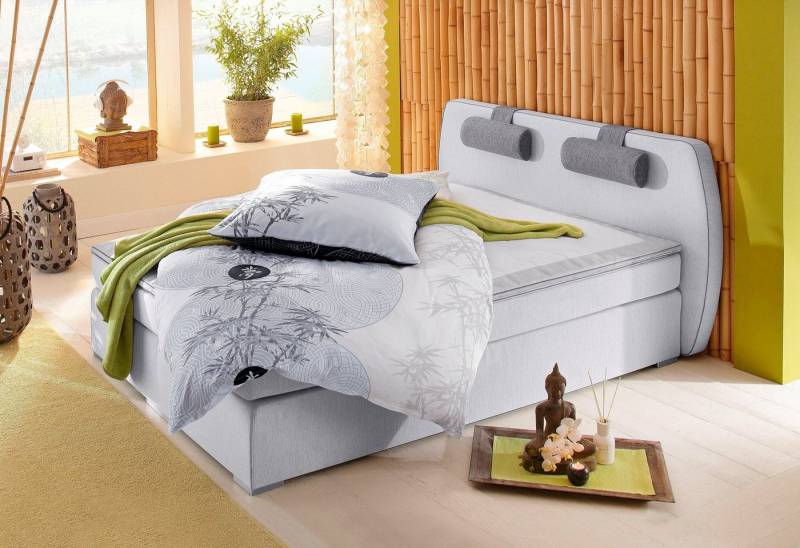 ATLANTIC home collection Boxspringbett Rex, mit Topper und verstellbaren Nackenkissen von ATLANTIC home collection