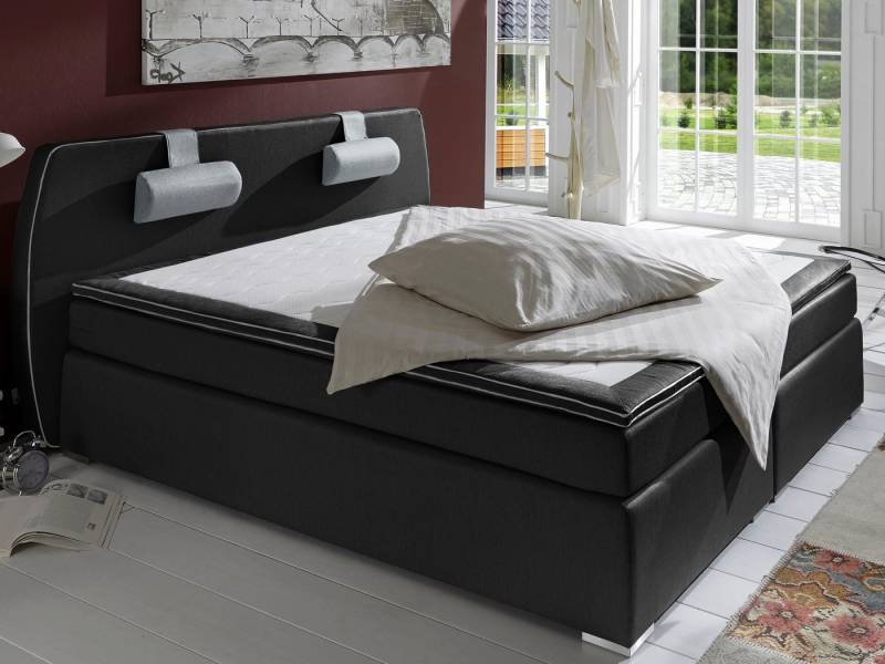 ATLANTIC home collection Boxspringbett Rex, mit Topper und verstellbaren Nackenkissen von ATLANTIC home collection