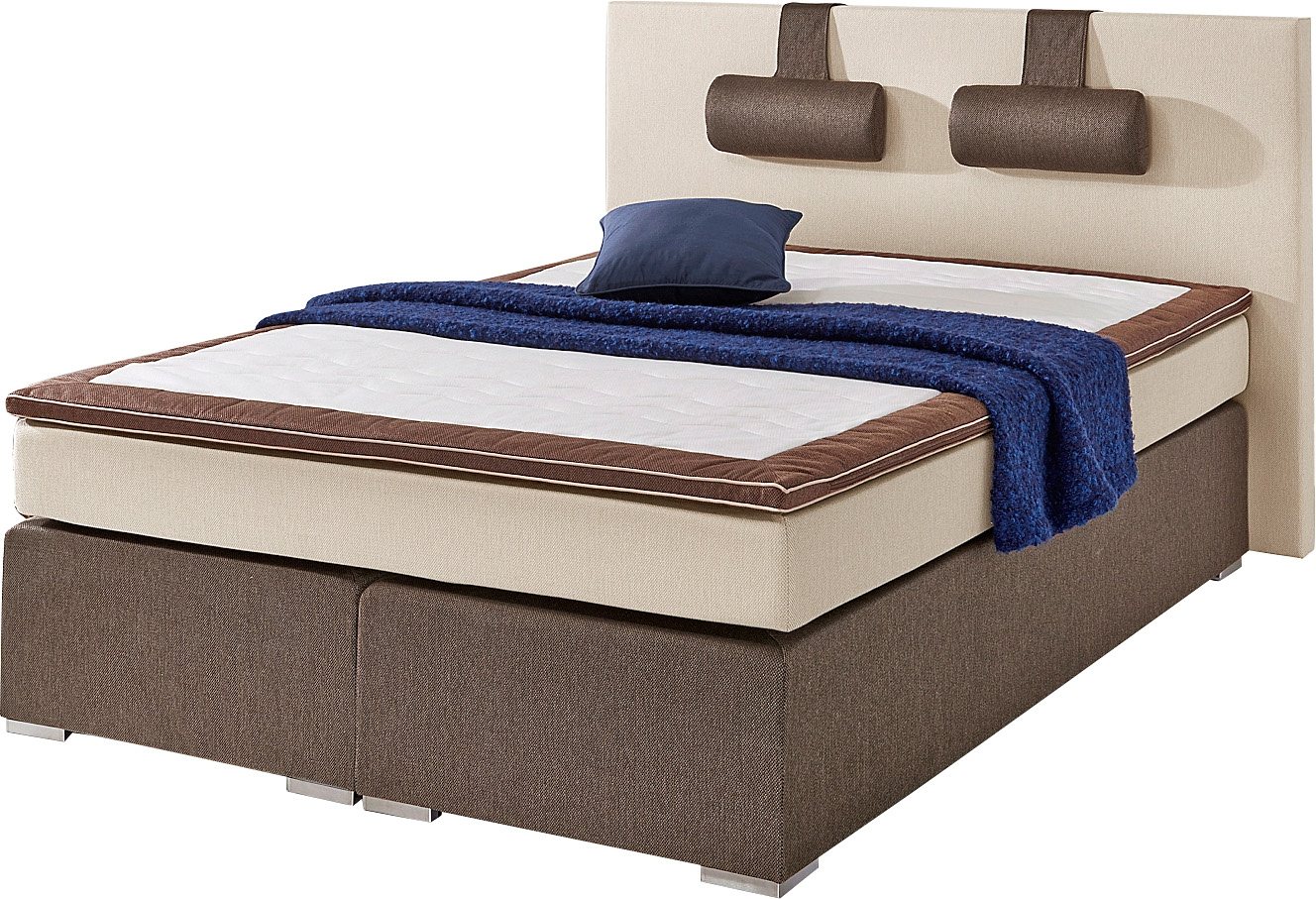 ATLANTIC home collection Boxspringbett Rick, mit Bonnell-Federkernmatratze, inkl. Topper von ATLANTIC home collection