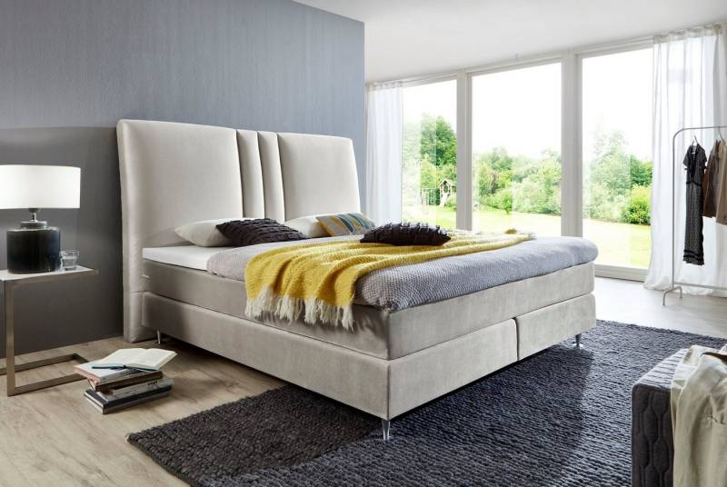 ATLANTIC home collection Boxspringbett Rita, mit Topper und hohen Kopfteil von ATLANTIC home collection