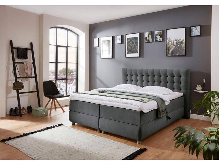 ATLANTIC home collection Boxspringbett Tina, mit Bettkasten und Topper, auch in Überlänge, grau, anthrazit ATLANTIC home collection Boxspringbett Tina, mit Bettkasten und Topper, auch in Überlänge, grau, anthrazit von ATLANTIC-home-collection