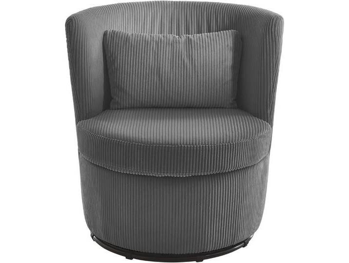 ATLANTIC home collection Drehsessel Keno, 360-Grad drehbarer Cordsessel, inkl. einem Zierkissen im Originalbezug, grau ATLANTIC home collection Drehsessel Keno, 360-Grad drehbarer Cordsessel, inkl. einem Zierkissen im Originalbezug, grau von ATLANTIC-home-collection