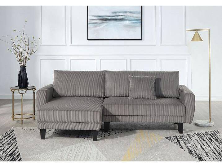 ATLANTIC home collection Ecksofa Leonid L-Form, mit Schlaffunktion und Bettkasten von ATLANTIC-home-collection