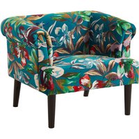 ATLANTIC home collection Loungesessel »Charlie«, BxHxL: 86 x 70 x 74 cm - blau von ATLANTIC home collection