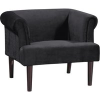 ATLANTIC home collection Loungesessel »Charlie«, BxHxL: 86 x 70 x 74 cm - schwarz von ATLANTIC home collection