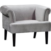 ATLANTIC home collection Loungesessel »Charlie«, BxHxL: 86 x 70 x 74 cm - silberfarben von ATLANTIC home collection