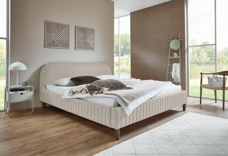 ATLANTIC home collection Polsterbett Madita, 180x200cm, mit organischer Kopfteilform, luxuriös gepolstertes Kopfteil, Bezugstoff mit einem feinen Relief ATLANTIC home collection Polsterbett Madita, 180x200cm, mit organischer Kopfteilform, luxuriös gepolstertes Kopfteil, Bezugstoff mit einem feinen Relief von ATLANTIC home collection