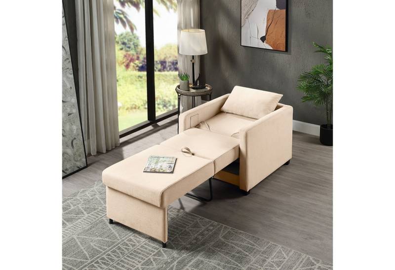 ATLANTIC home collection Relaxsessel Jerry, mit Bettfunktion, als Gästebett und inkl. Kissen von ATLANTIC home collection