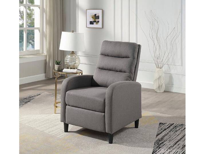 ATLANTIC home collection Relaxsessel Tiago, mit Körperdruck aktivierbarer Relaxfunktion, Wellenunterfederung, grau, Dunkelgrau von ATLANTIC-home-collection
