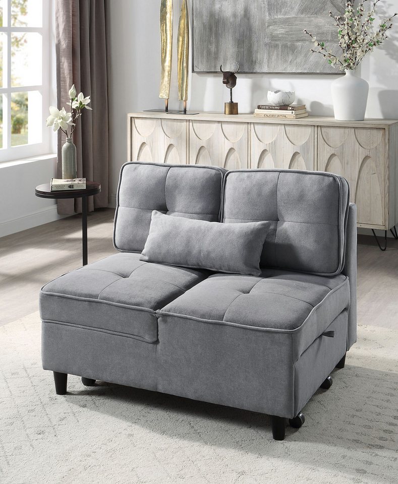 ATLANTIC home collection Schlafsofa FREDDY, wandelbar zum Loungesessel, Relaxliege oder Gästebett von ATLANTIC home collection