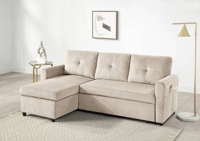 ATLANTIC home collection Schlafsofa Gustavo L-Form, B: 199 cm, mit Bettfunktion, Bettkasten & seitlichen Taschen ATLANTIC home collection Schlafsofa Gustavo L-Form, B: 199 cm, mit Bettfunktion, Bettkasten & seitlichen Taschen von ATLANTIC home collection