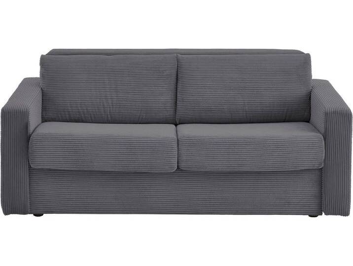 ATLANTIC home collection Schlafsofa Rolando, für Dauerschläfer geeignet inklusive hochwertiger Matratze, grau, grau von ATLANTIC-home-collection