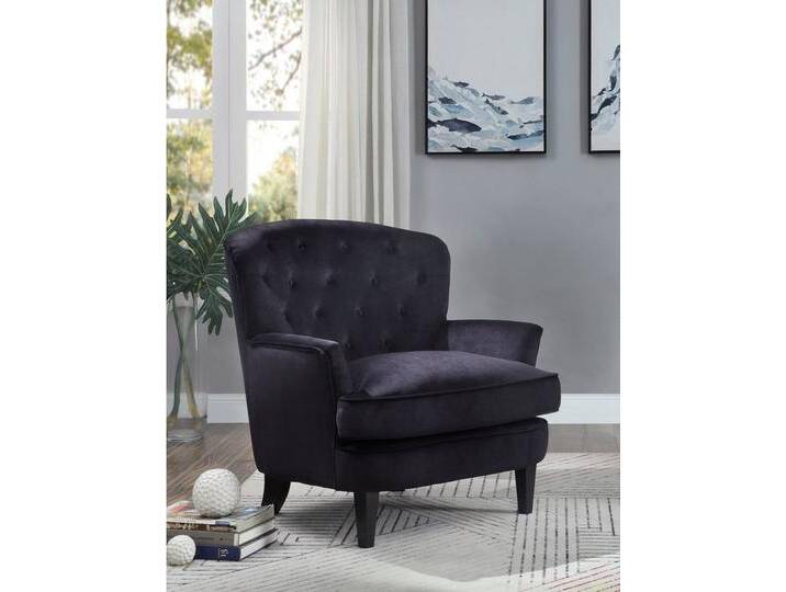 ATLANTIC home collection Sessel Leo, mit Taschenfederkern, schwarz, schwarz von ATLANTIC-home-collection