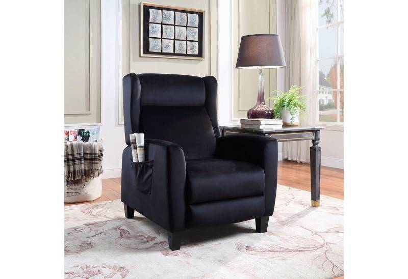 ATLANTIC home collection TV-Sessel Timo, klassischer Ohrensessel mit Relaxfunktion und praktischer Seitentasche von ATLANTIC home collection