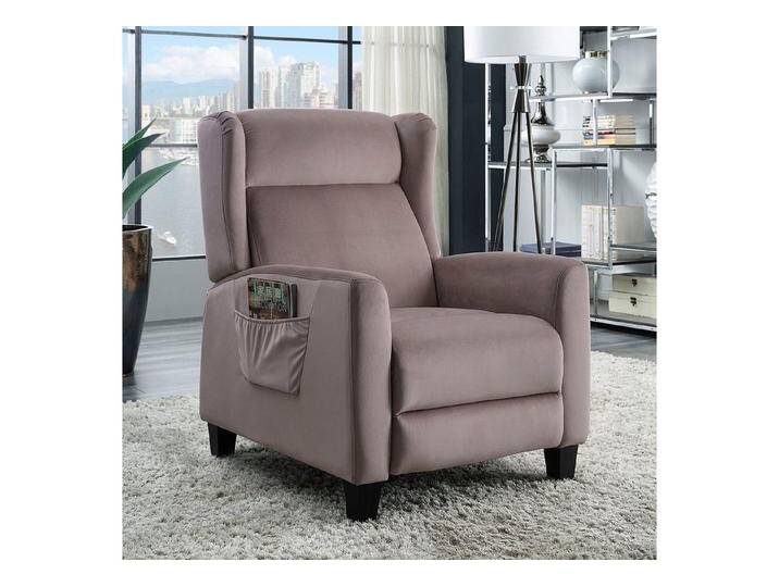 ATLANTIC home collection TV-Sessel Timo, klassischer Ohrensessel mit Relaxfunktion und praktischer Seitentasche, braun von ATLANTIC-home-collection