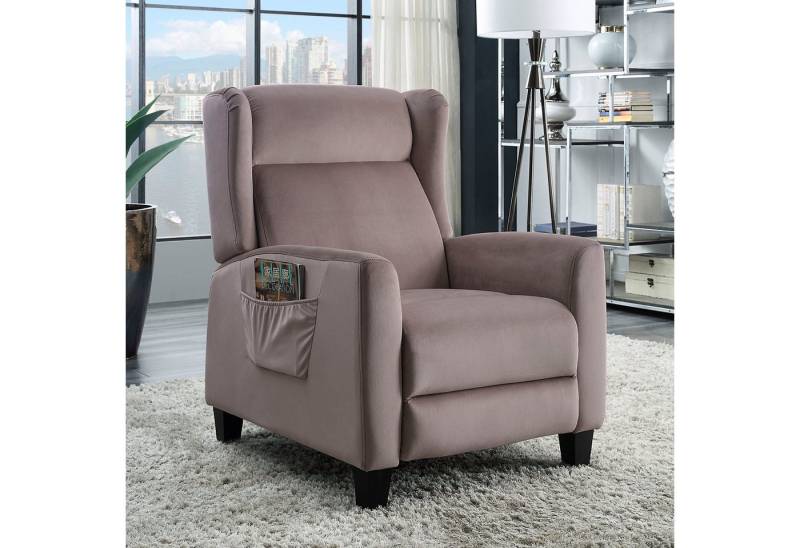 ATLANTIC home collection TV-Sessel Timo, klassischer Ohrensessel mit Relaxfunktion und praktischer Seitentasche von ATLANTIC home collection