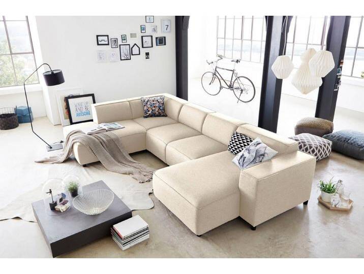 ATLANTIC home collection Wohnlandschaft Bulky U-Form, in U-Form und XXL Sitzfläche, modular aufgebaut, beige, beige ATLANTIC home collection Wohnlandschaft Bulky U-Form, in U-Form und XXL Sitzfläche, modular aufgebaut, beige, beige von ATLANTIC-home-collection