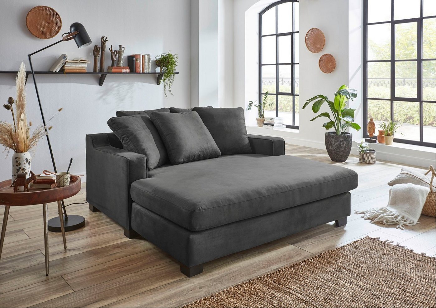 ATLANTIC home collection XXL-Sessel Nobel, Megasessel, Loveseat, inkl. 5 Rückenkissen, frei im Raum stellbar von ATLANTIC home collection