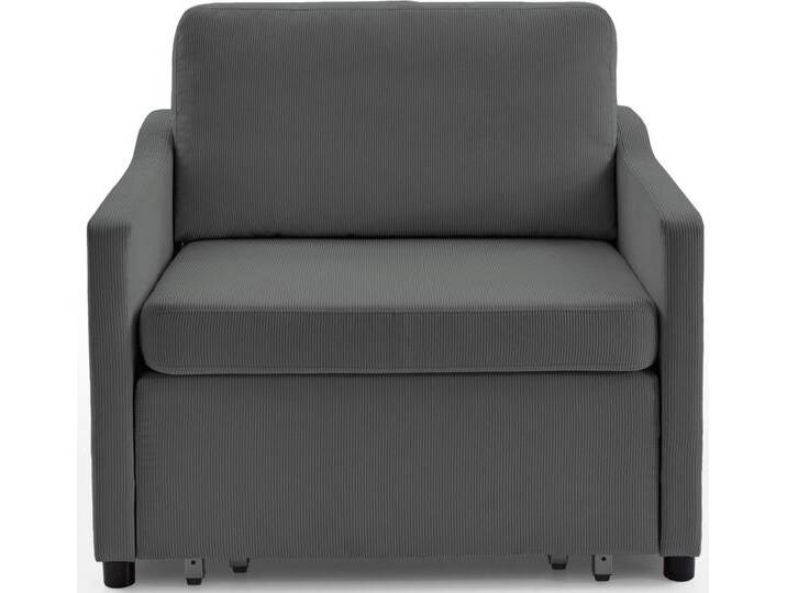 Atlantic Home Collection ATLANTIC home collection XXL-Sessel Anella, mit Cord-Bezug, mit Schlaffunktion, frei im Raum stellbar, grau, grau von ATLANTIC-home-collection