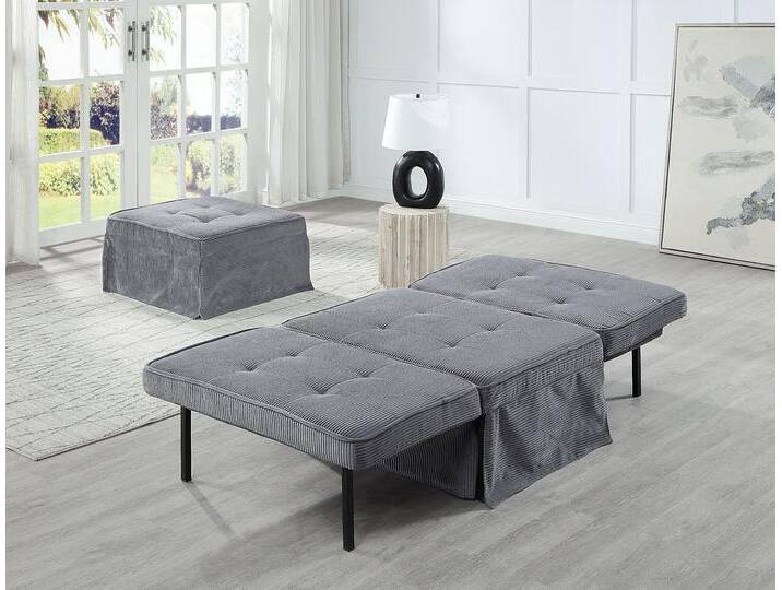 Schlafsofa Finn , grau, B:80cm H:43cm T:70cm, 100% PES, ATLANTIC HOME COLLECTION, Sofas, wandelbar zum Loungesessel, Relaxliege und Gästebett, inkl. Kissen Schlafsofa Finn , grau, B:80cm H:43cm T:70cm, 100% PES, ATLANTIC HOME COLLECTION, Sofas, wandelbar zum Loungesessel, Relaxliege und Gästebett, inkl. Kissen von ATLANTIC-home-collection