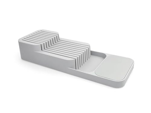 ATM Messerblock für Schubladen – 2-stufiger Messerhalter aus langlebigem Kunststoff – Antirutsch-Füße – Sichere Messeraufbewahrung für 9 Messer – Leicht zu reinigen (Messer-Organizer) von ATM