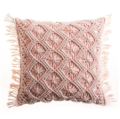 ATMACA Kissenbezug Kissenabdeckung Boho Kissenbezug Handgefertigtes Makramee Kissenabdeckung Colorfu Makrame Geometrie Böhmen Ethnisches Kissen-I 45X45Cm ATMACA Kissenbezug Kissenabdeckung Boho Kissenbezug Handgefertigtes Makramee Kissenabdeckung Colorfu Makrame Geometrie Böhmen Ethnisches Kissen-I 45X45Cm von ATMACA