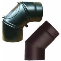 Atmos - Rauchrohrbogen 2mm schwarz 150 mm 0-90° Grad Kamin Ofen Holzheizung von ATMOS