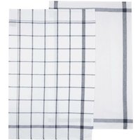 2er-Set bedruckte Geschirrtücher - Baumwolle - blau - 45x70 cm Atmosphera créateur d'intérieur von ATMOSPHERA