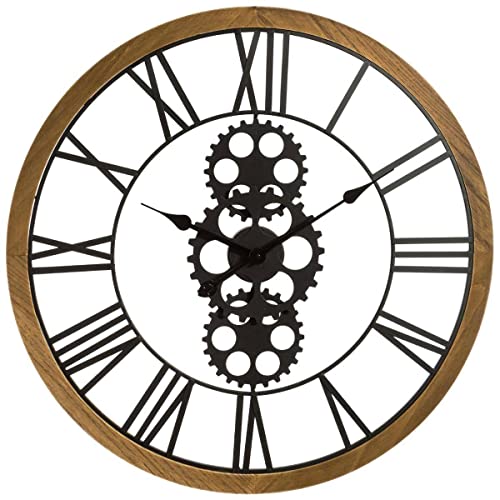 Atmosphera Mechanische Uhr, Metall & Holz, Durchmesser 70 cm von ATMOSPHERA CREATEUR D'INTERIEUR