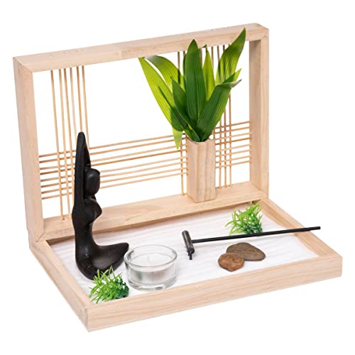 Atmosphera – Zen Yoga Garten – Kiefer 24 x 17 x 19 cm von ATMOSPHERA CREATEUR D'INTERIEUR