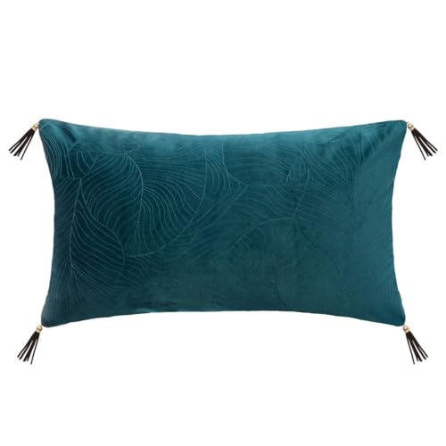 ATMOSPHERA CREATEUR D'INTERIEUR Cuscino in Velluto Foglie STI von ATMOSPHERA CREATEUR D'INTERIEUR