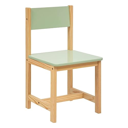 Atmosphera - Stuhl Classic Kiefer & Holz - grün - Grün von ATMOSPHERA CREATEUR D'INTERIEUR