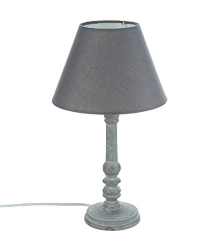 ATMOSPHERA CREATEUR D'INTERIEUR Tischlampe, charmanter Stil, Farbe Grau patiniert von ATMOSPHERA CREATEUR D'INTERIEUR