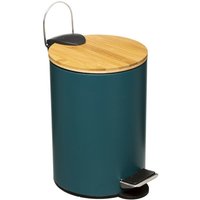 Atmosphera - Abfalleimer Badezimmer 3 Liter Modern Color Atmosphéra - Petroleum - Pétrole von ATMOSPHERA