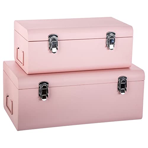 Atmosphera - 2er-Set Kinderkantinen - rosa - Metall - Rosa von ATMOSPHERA CREATEUR D'INTERIEUR