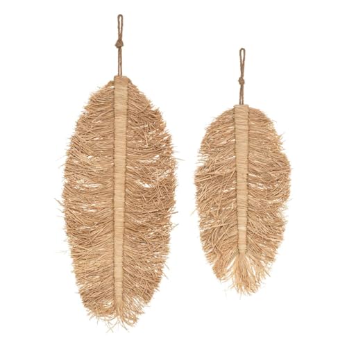 Atmosphera - 2er-Set Wanddeko "Oasis" - Bast - Beige von ATMOSPHERA CREATEUR D'INTERIEUR