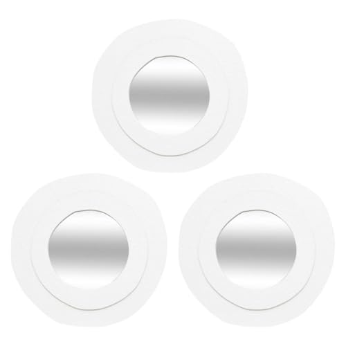 Atmosphera - 3 Spiegel Emily weiß d25cm von ATMOSPHERA CREATEUR D'INTERIEUR
