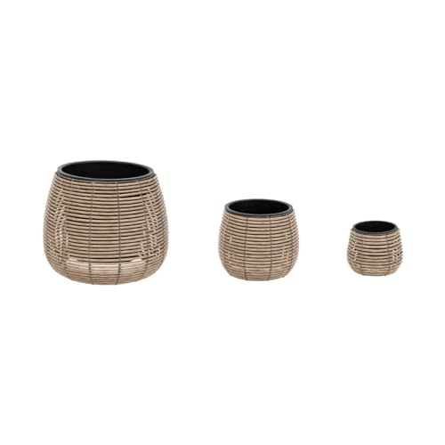 Atmosphera - 3er-Set töpfe cam - Beige von ATMOSPHERA CREATEUR D'INTERIEUR