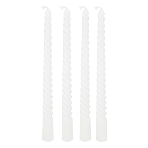 Atmosphera - 4 stabkerzen "twist many" weiß 180g von ATMOSPHERA CREATEUR D'INTERIEUR