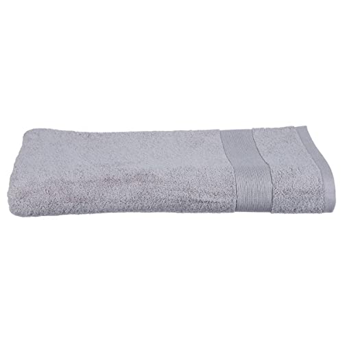Atmosphera - Badetuch Essentiel - Baumwolle 450 g/m² - maulwurfsgrau 100 × 150 cm - Maulwurfsgrau von ATMOSPHERA CREATEUR D'INTERIEUR