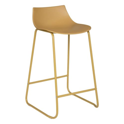 Atmosphera - Barhocker Otac Metall - ockergelb - Senfgelb von ATMOSPHERA CREATEUR D'INTERIEUR