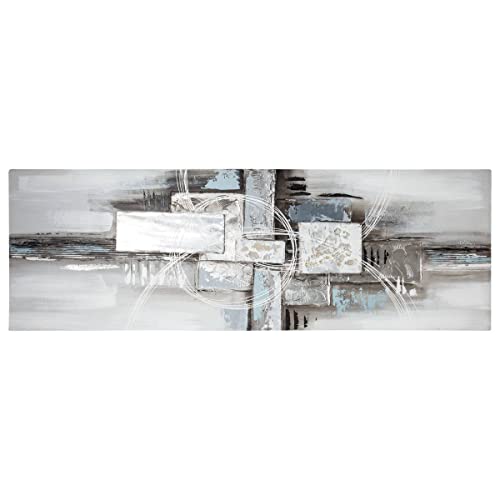 Atmosphera - Bemalte Leinwand "Abstrakt" grau 150 × 50 cm - Model 1 von ATMOSPHERA CREATEUR D'INTERIEUR