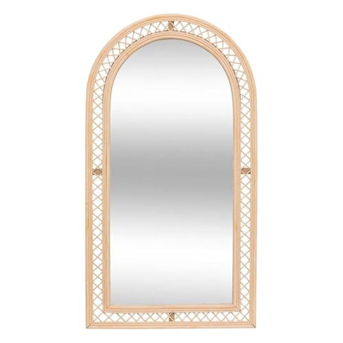 Atmosphera - Bogenspiegel Anahi Rattan braun 87x47cm von ATMOSPHERA CREATEUR D'INTERIEUR