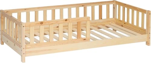 Atmosphera Bosco Kinderbett, Holz, 90 x 190 cm (90 x 190 cm, Barrieren) von ATMOSPHERA CREATEUR D'INTERIEUR