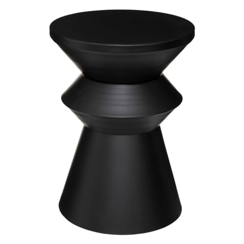 Atmosphera - Couchtisch Sohan - Metall - schwarz D. 49 cm - Schwarz von ATMOSPHERA CREATEUR D'INTERIEUR